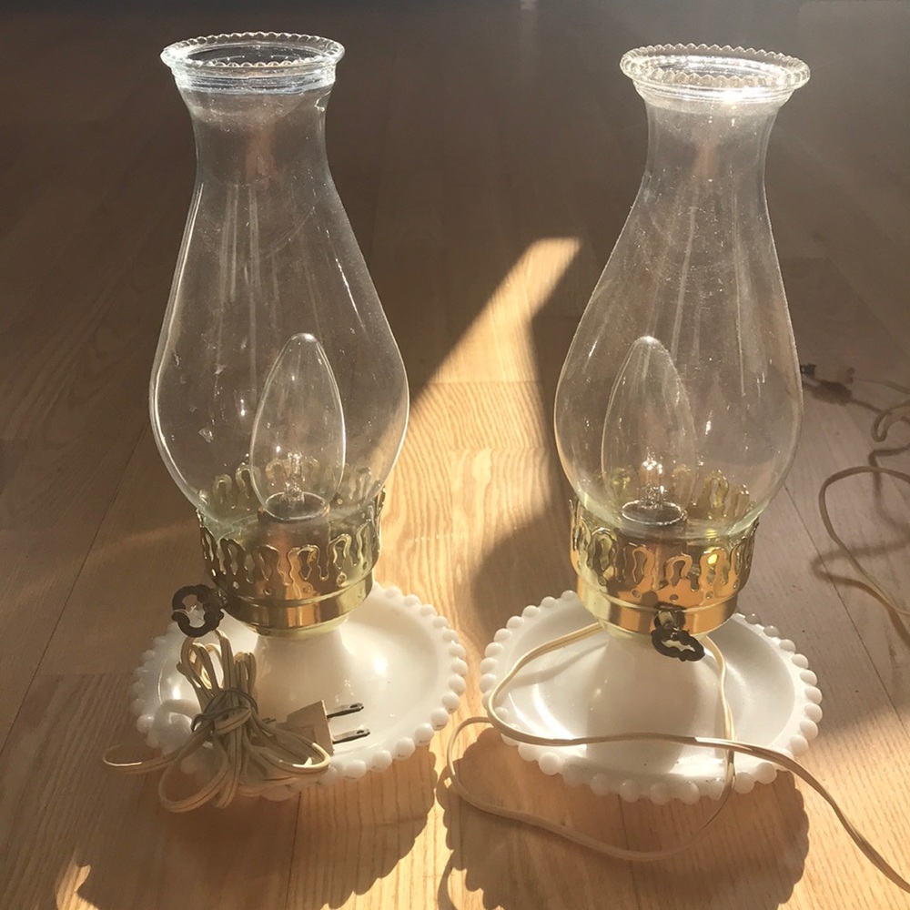 Two vintage lamps
